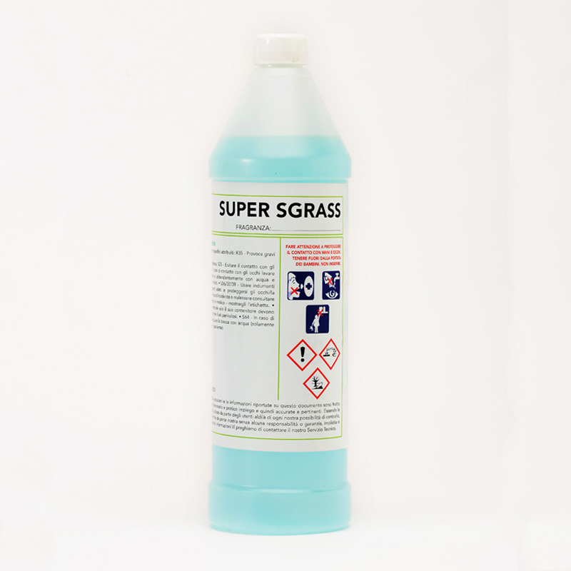Super Sgrass detergente sgrassante per tute da lavoro Super Sgrass detergente sgrassante per tute da lavoro